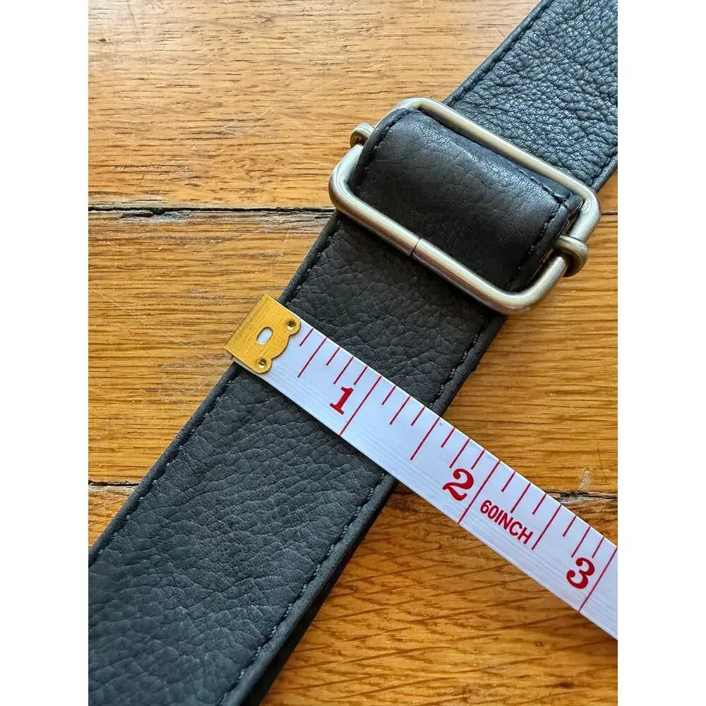 FOSSIL Black Leather Messenger Bag (Unisex)